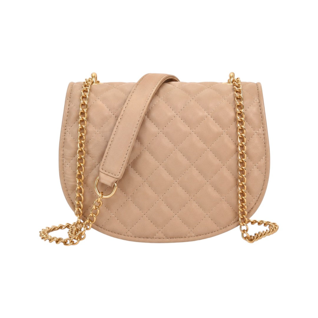 Bags Dsantos Casa Women's Beige Quilted Chain Crossbody Bag