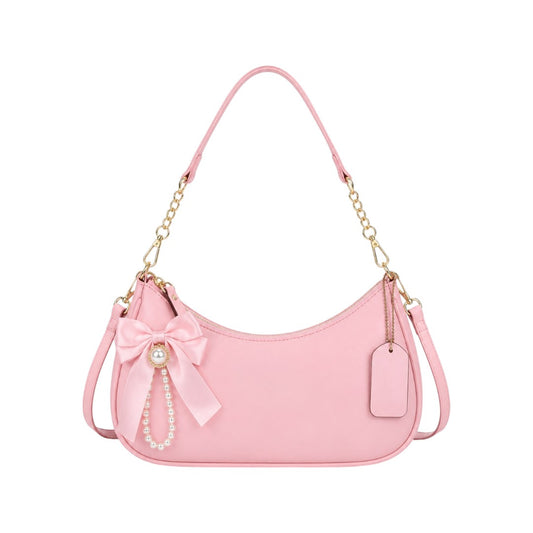 Bags Dsantos Casa Women's Pink Bow Charm Shoulder Bag